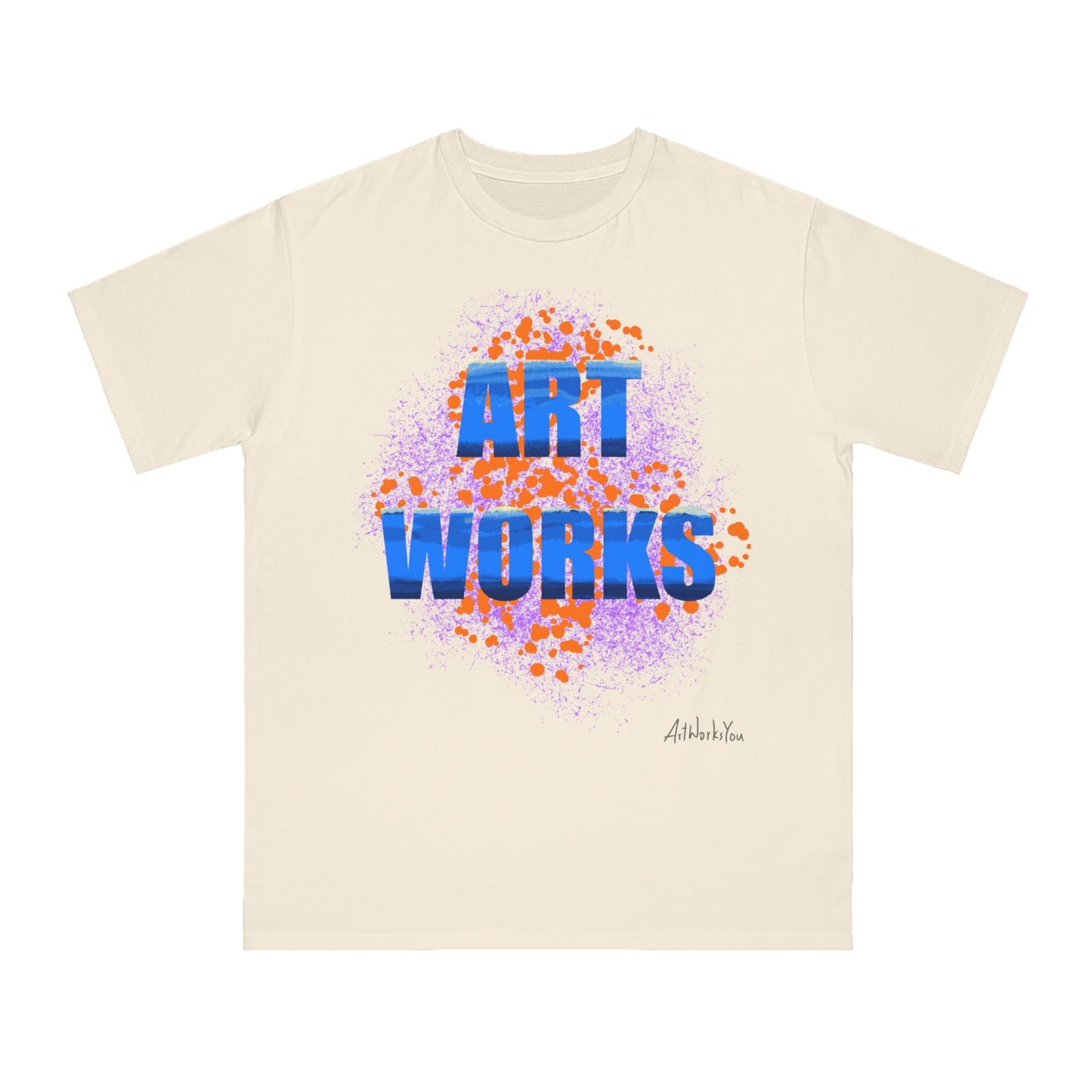 Art Works Organic Unisex T-Shirt - Creative Gift, Casual Wear, Artist Apparel, Eco-Friendly Fashion, Unique Artwork Shirt