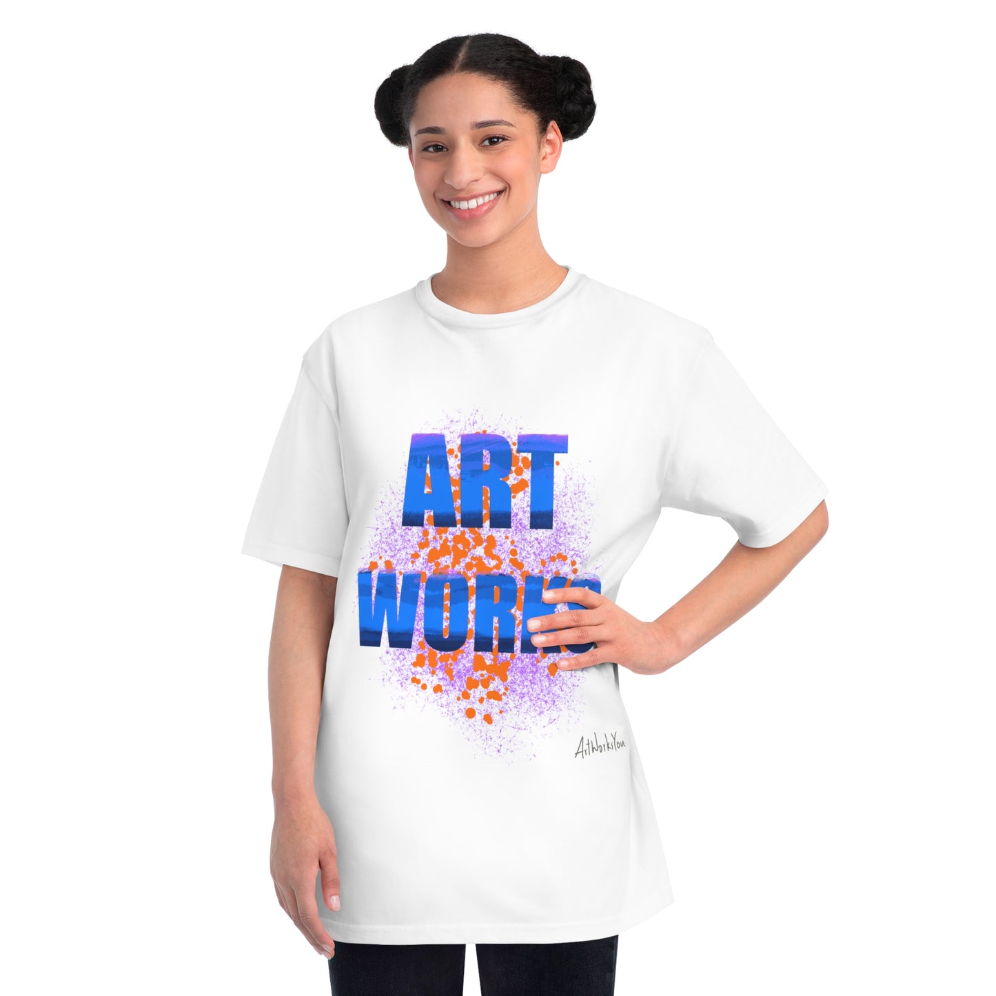 Art Works Organic T-Shirt, Unisex Tee, Creative Apparel, Art Lover Gift, Casual Wear, Artistic Expression