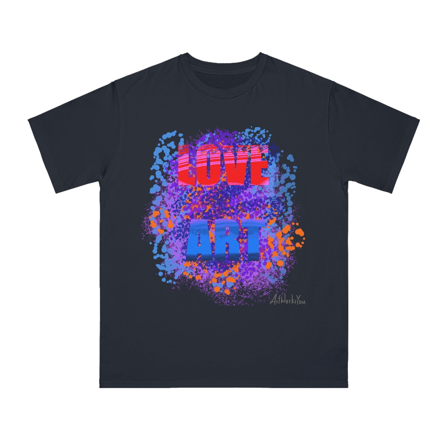 Artistic Love Organic Unisex T-Shirt | Casual Wear, Gift for Art Lovers, Creative Apparel, Eco-Friendly Tee, Unique Expression