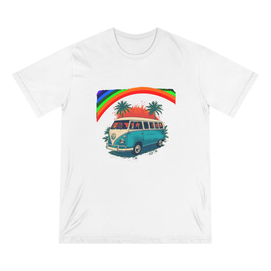 Retro Van Graphic T-shirt, Vintage Travel Tee, Summer Vibes Shirt, Cool Distressed T-shirt, Eco-friendly Casual Wear
