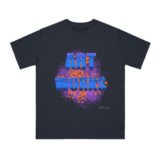 Art Works Organic T-Shirt, Unisex Tee, Creative Apparel, Art Lover Gift, Casual Wear, Artistic Expression
