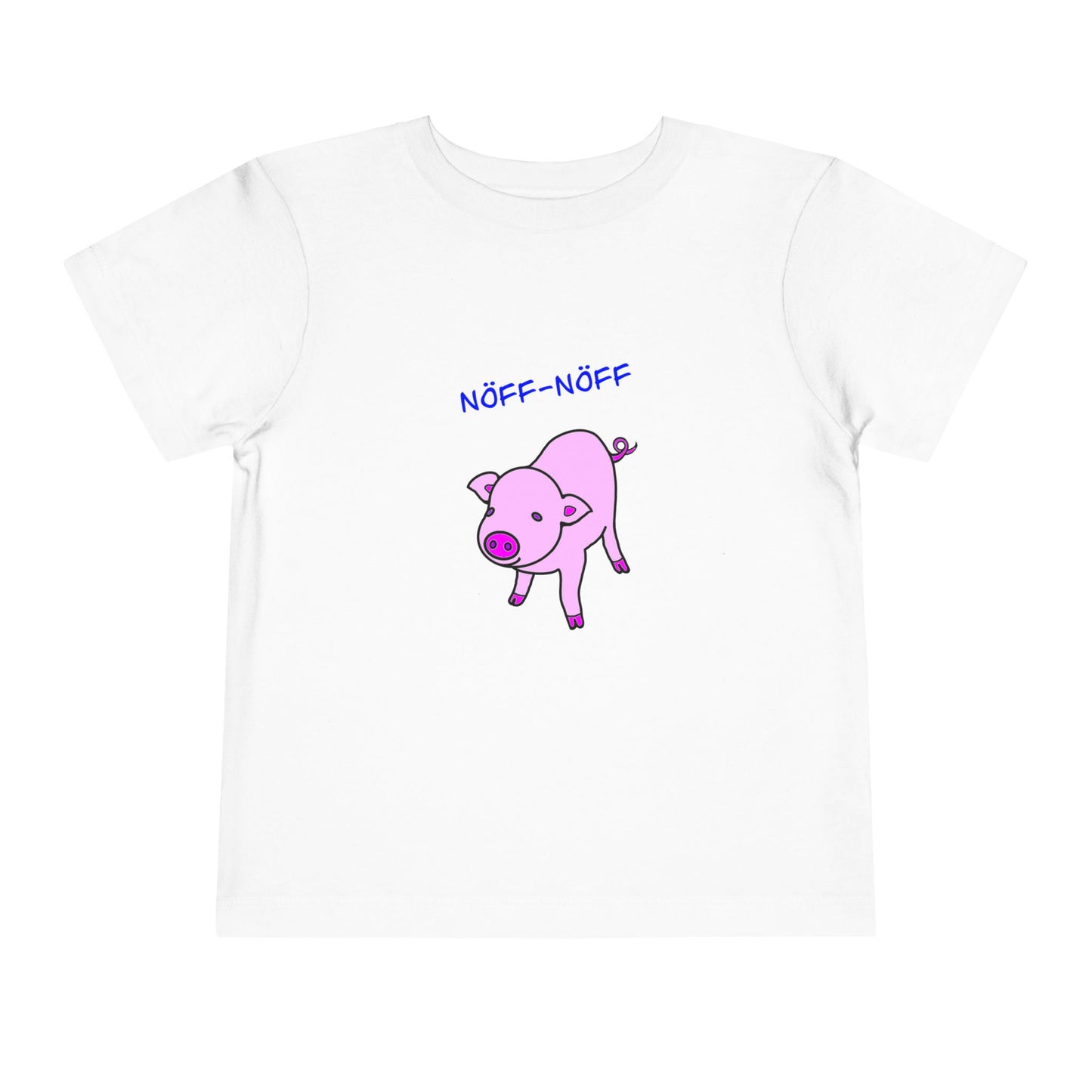 Adorable Toddler Pig Tee, Cute Animal Tee, Nöff-Nöff T-Shirt, Gift for Kids, Birthday Outfit, Farm Theme Tee