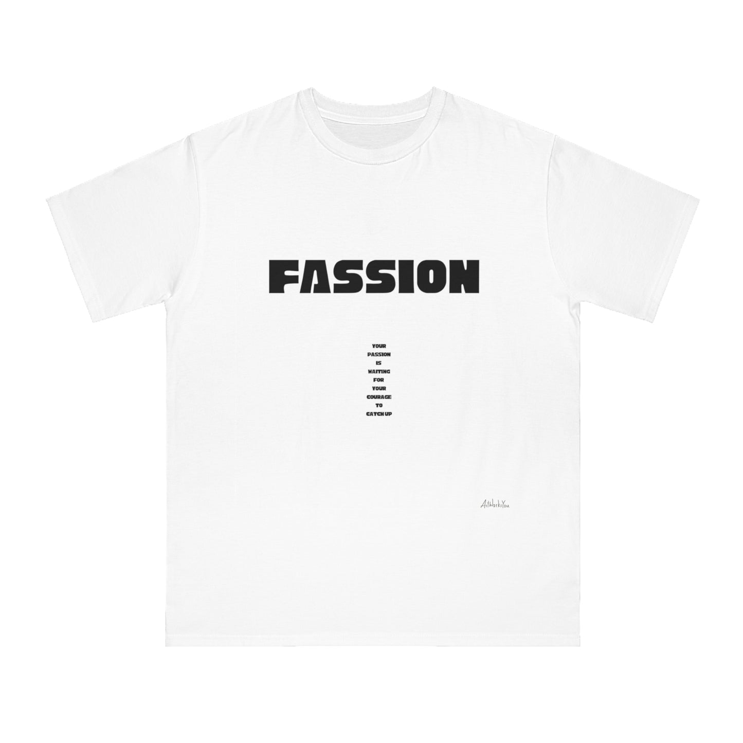 FASSION Graphic Tee, Organic Unisex Classic T-Shirt | Casual Wear, Eco-Friendly Apparel, Gift for Her, Art Tee, Sustainable Fashion