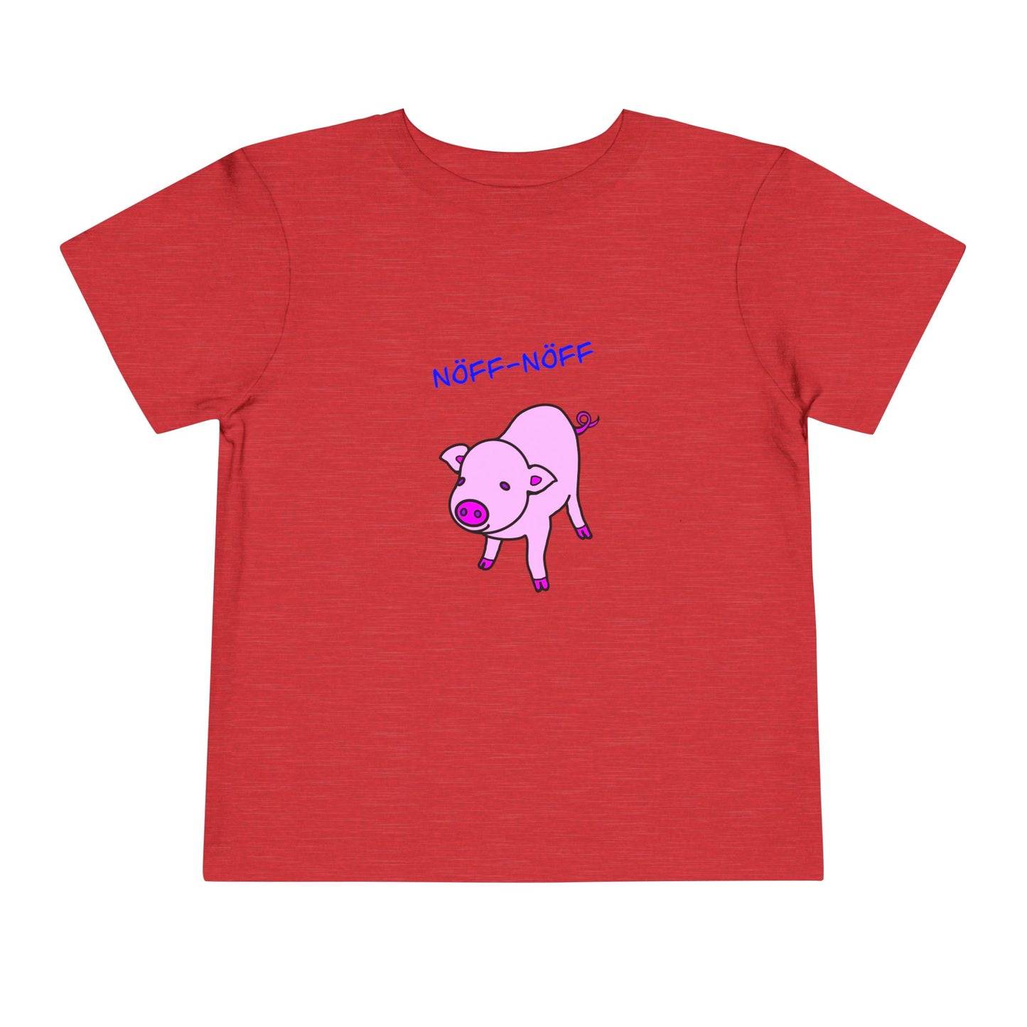 Adorable Toddler Pig Tee, Cute Animal Tee, Nöff-Nöff T-Shirt, Gift for Kids, Birthday Outfit, Farm Theme Tee