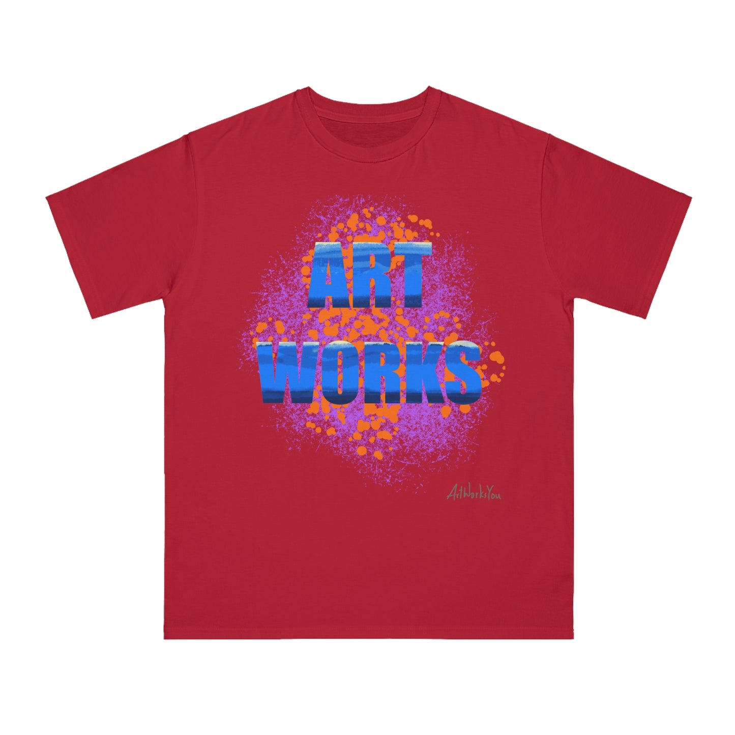 Art Works Organic Unisex T-Shirt - Creative Gift, Casual Wear, Artist Apparel, Eco-Friendly Fashion, Unique Artwork Shirt
