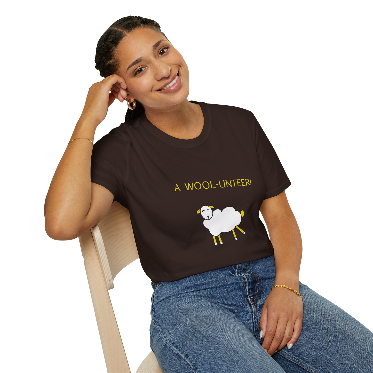 Witty Wooly Unisex T-Shirt, Cute Sheep Graphic Tee