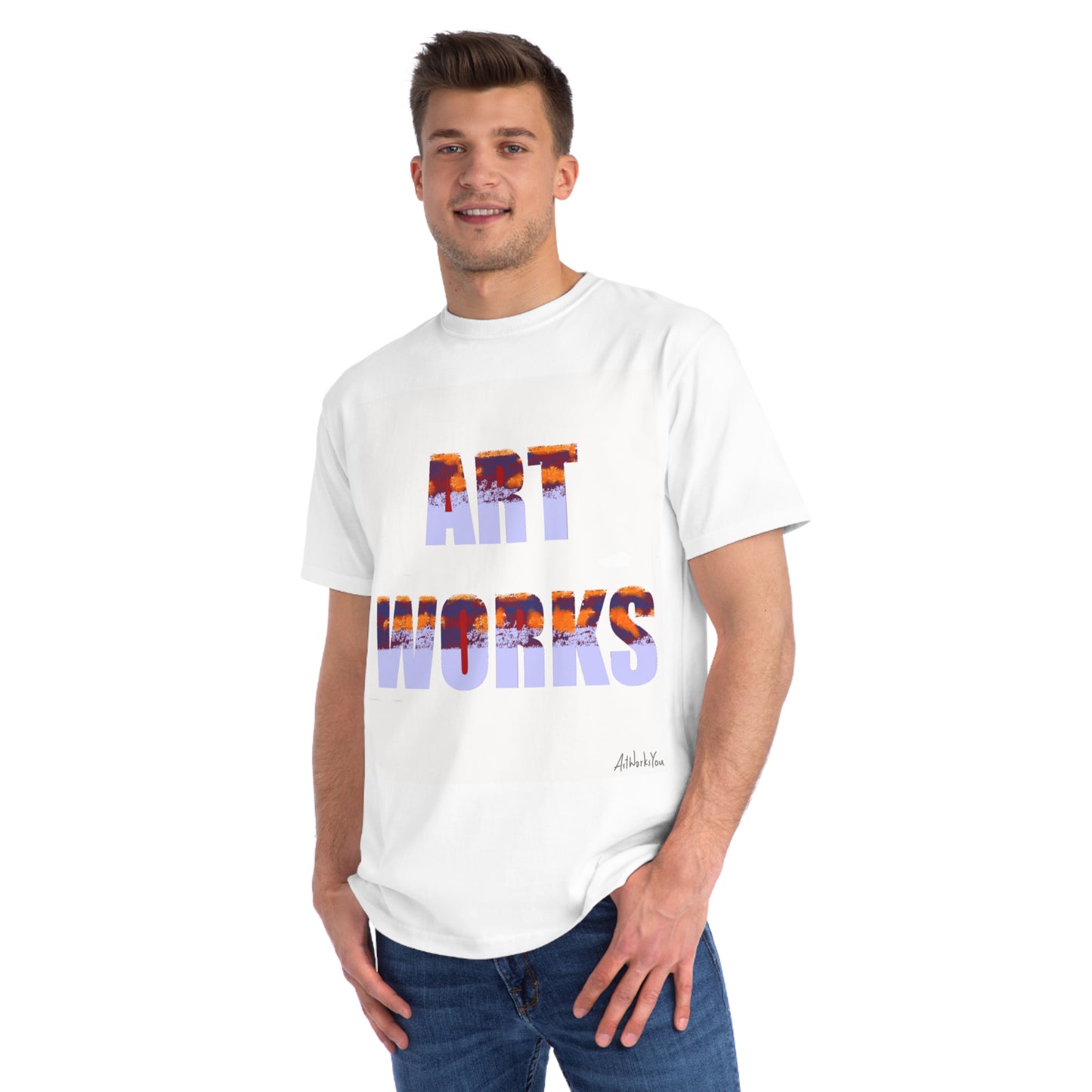 Art Works Organic Unisex Classic T-Shirt, Artistic Tee, Casual Wear, Gift for Creatives, Unique Art Shirt, Eco-Friendly Fashion