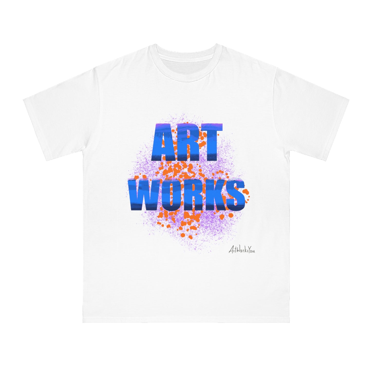 Art Works Organic T-Shirt, Unisex Tee, Creative Apparel, Art Lover Gift, Casual Wear, Artistic Expression