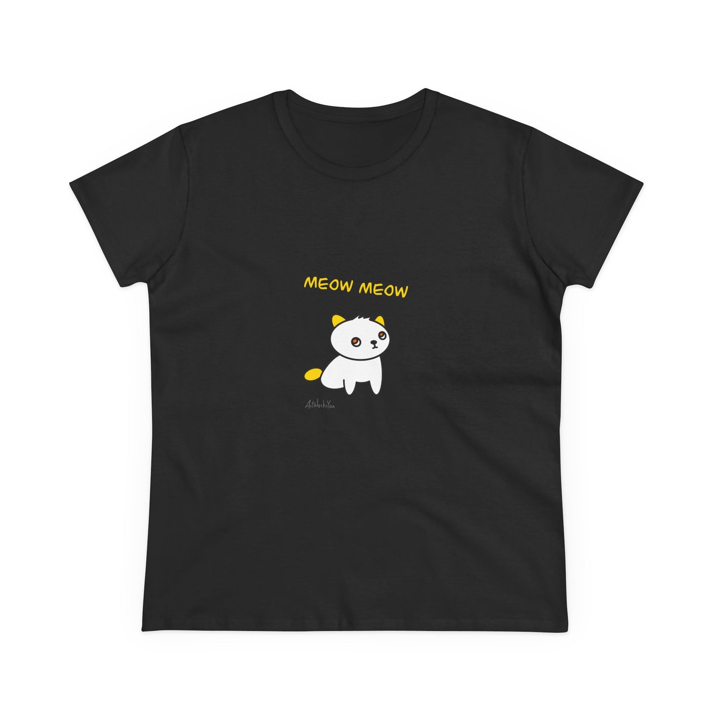 Cute Cat Graphic Women's Tee, Animal Lover Gift, Casual Top, Cat Mom Shirt, Perfect for Everyday Wear