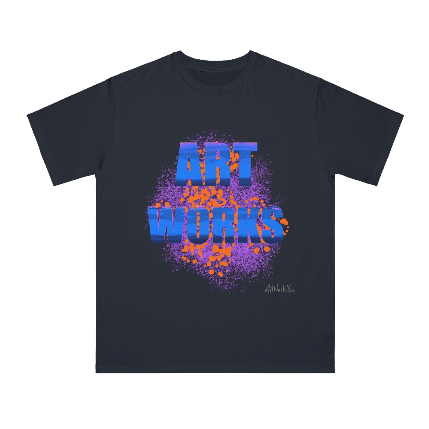 Art Works Organic T-Shirt, Unisex Tee, Creative Apparel, Art Lover Gift, Casual Wear, Artistic Expression