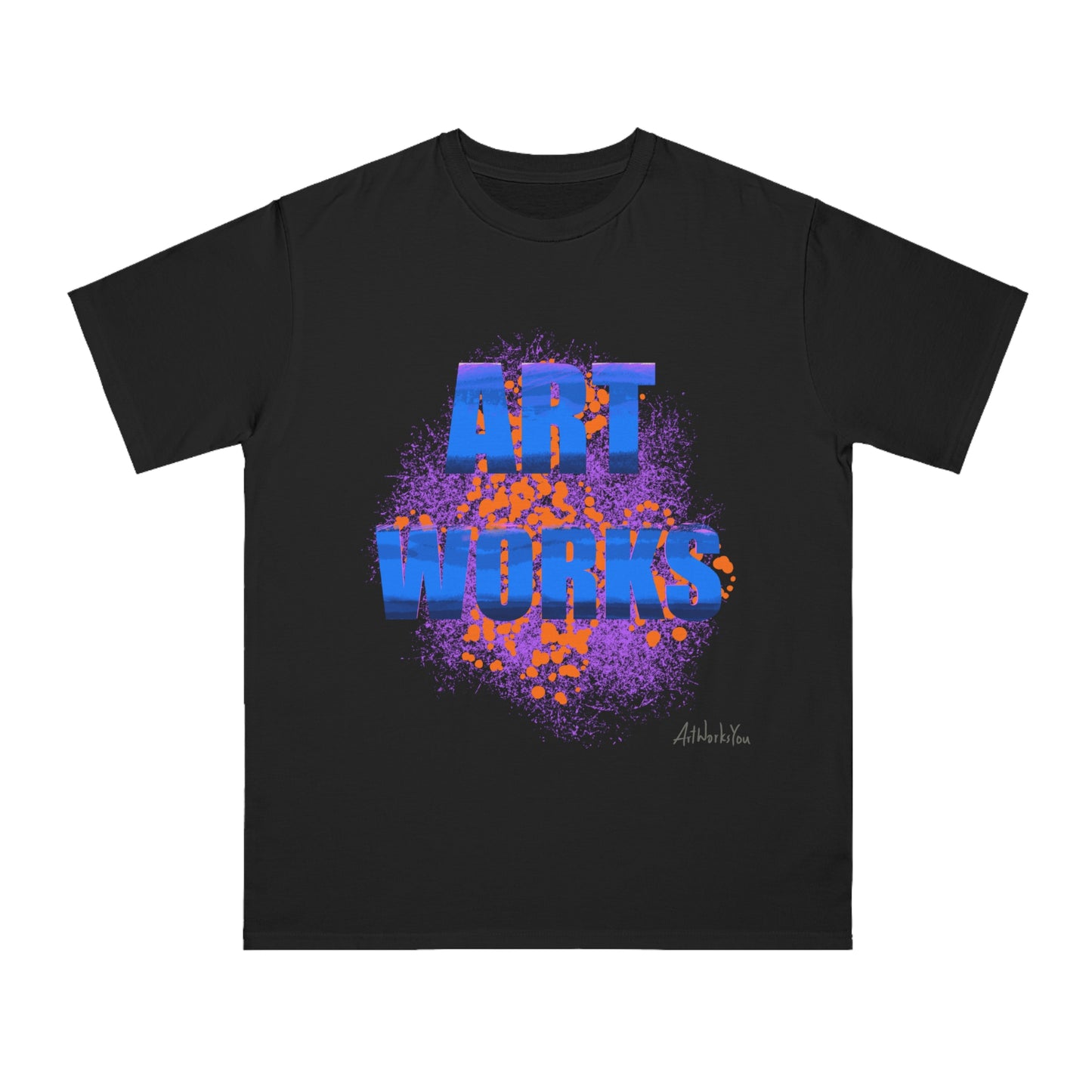 Art Works Organic T-Shirt, Unisex Tee, Creative Apparel, Art Lover Gift, Casual Wear, Artistic Expression