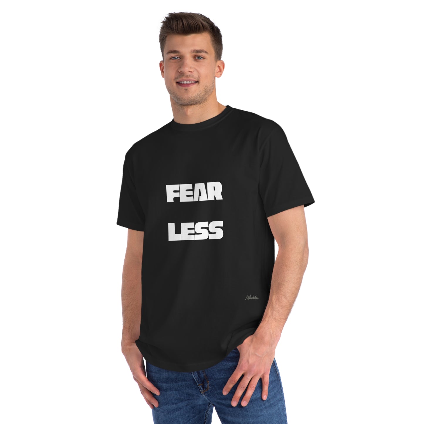 Fear Less Unisex Organic T-Shirt - Motivational Tee for Everyday Wear, Casual Style, Gifts for Friends, Inspirational Apparel, [...]