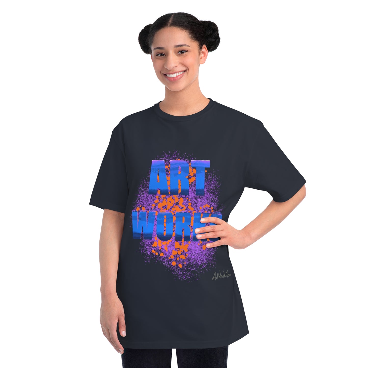 Art Works Organic T-Shirt, Unisex Tee, Creative Apparel, Art Lover Gift, Casual Wear, Artistic Expression