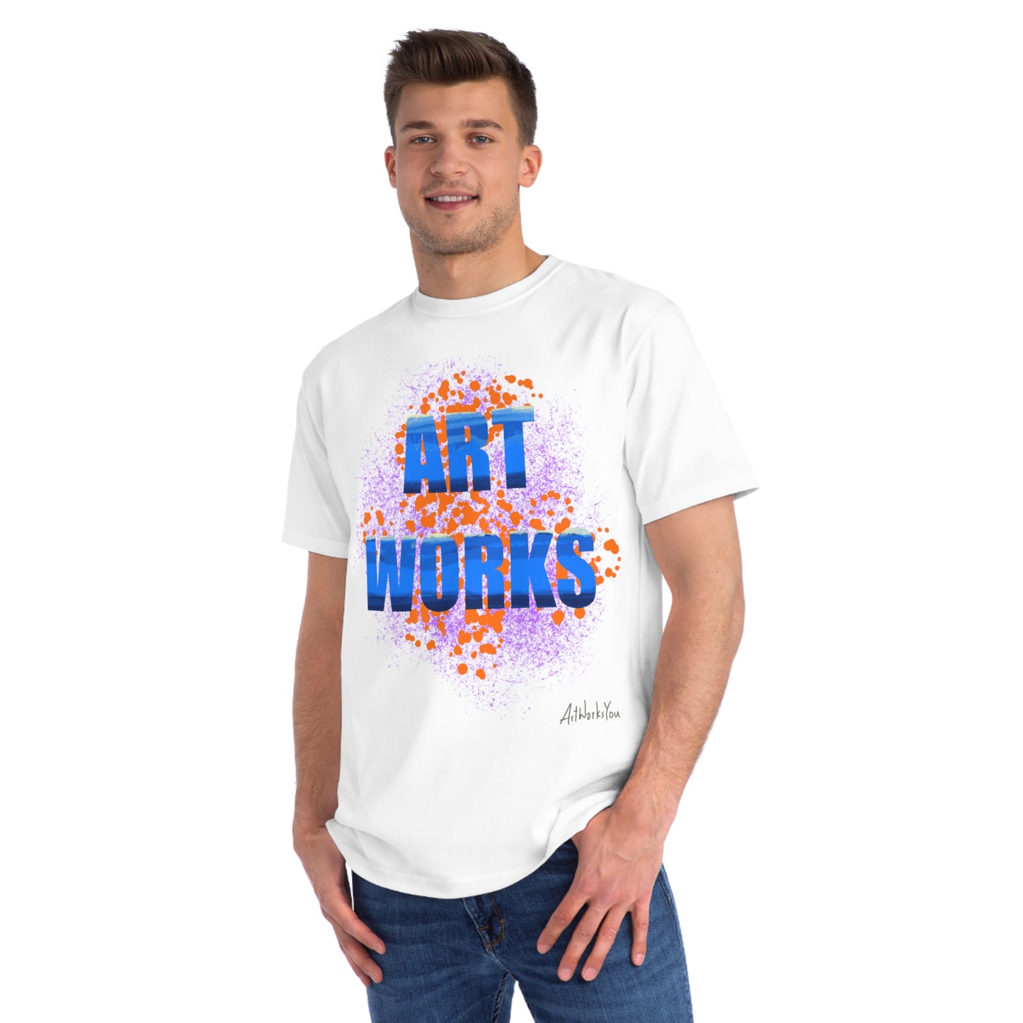 Art Works Organic Unisex T-Shirt - Creative Gift, Casual Wear, Artist Apparel, Eco-Friendly Fashion, Unique Artwork Shirt