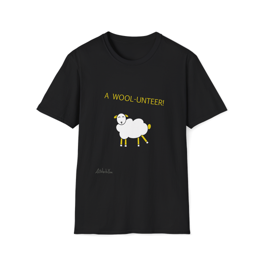 Witty Wooly Unisex T-Shirt, Cute Sheep Graphic Tee